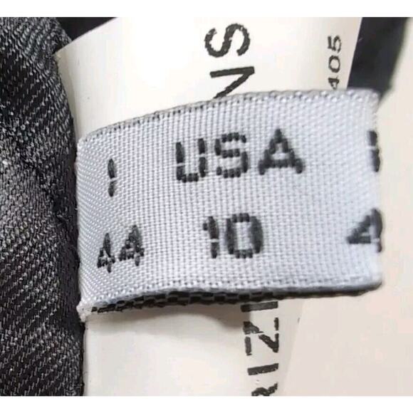 Krizia Jeans Jacket Women's Vintage Size 10 Gray Taupe Double Zip Pockets Moto - Picture 12 of 16